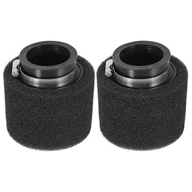 Imagem de Motoforti 2 peças de limpador de filtro de ar universal de 45 mm para motocicleta ATV 50cc 70cc 90cc 125cc Dirt Bike 150cc Scooter motor limpador de carburador preto