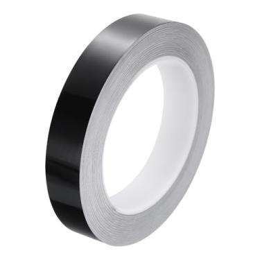 Imagem de Generic Ladrilhos de piso preto linhas metálicas fita espelhada 2 cm x 2,8 m m autoadesivo decoração piso parede costura adesivo impermeável lacuna fita para cozinha banheiro armário