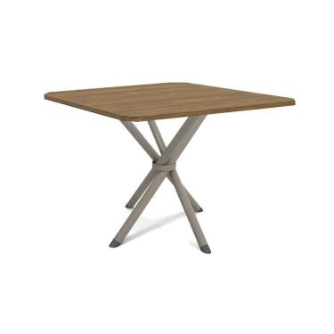 Imagem de Mesa Para Cozinha Volga Com Tampo 90cm Niquel Nogueira Kappesberg