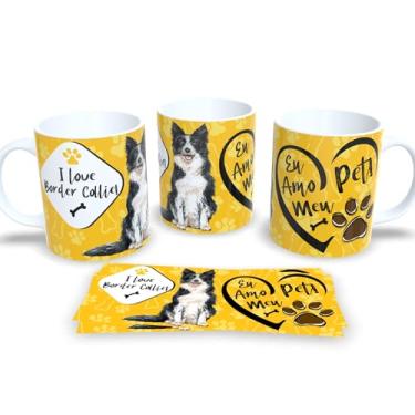 Imagem de Seu Pet Sempre Com Você Caneca Personalizada Dog Cachorro (I Love Border Collie)