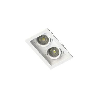 Imagem de Spot de Embutir Recuado Save Energy para 2 Lâmpadas MR16 GU10 Bivolt, 