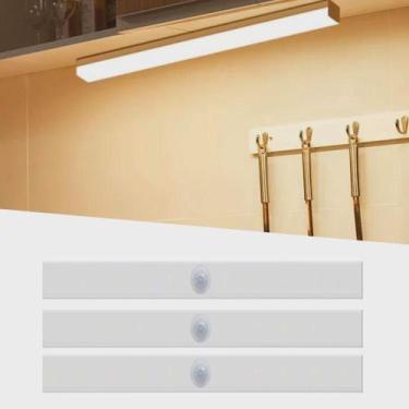 Imagem de KIT 3 Luminárias Led 5W Barra 50Cm USB Sensor De Presença Luz Auxiliar