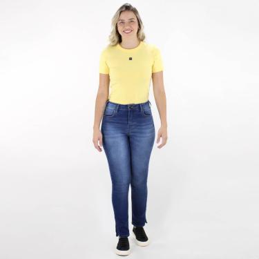 Imagem de Calça Jeans CLC Colcci Skinny Media C/ Fenda Lateral  - Feminino-Feminino