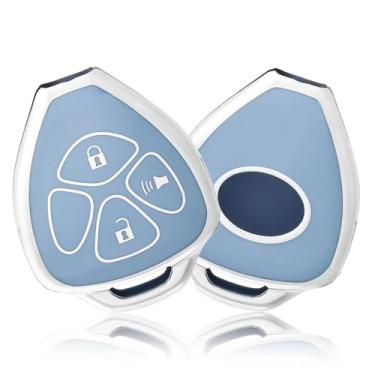 Imagem de Capa de chaveiro de 3/4 botões para Toyota 2009-2016 Venza Camry Corolla 2007 2008 2009 2010 2011 4Runner Yaris