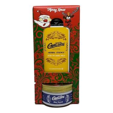 Imagem de Kit Natalino Caballeros (Herbal Essence 140ml + Shine Pomade 110g + Caixa Presente)