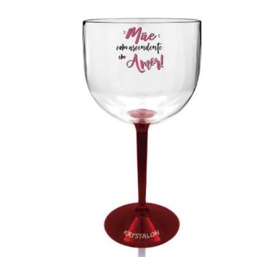 Imagem de Taça Gin Bicolor Vermelha Para Dia Das Mães - Ascendente - Krystalon