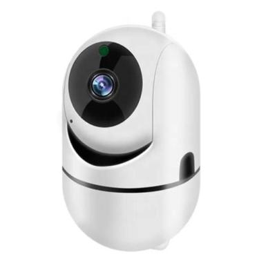 Imagem de Babá Eletrônica Wifi Hd Branca Com Controle De Panorâmica - Ip Câmera 