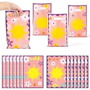 Imagem de Salovio 50 peças de bolsa de lembrancinha de princesa de sol e flor