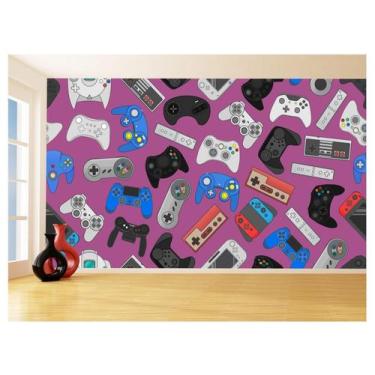 Imagem de Papel De Parede 3D Infantil Controle Game Jogo 3,5M Azs226 - Você Deco