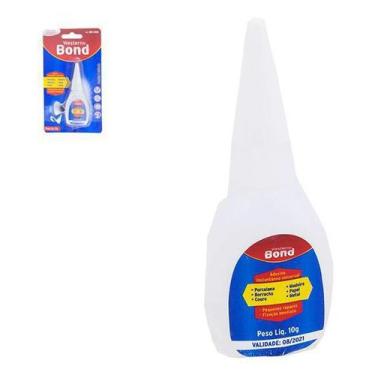 Imagem de Adesivo / Cola Instantânea Multiuso Bond 10G Na Cartela - OEM