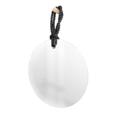 Imagem de Espelho Decorativo Hole Alça Corda Naval Preta 50Cm Redondo - E2G Desi