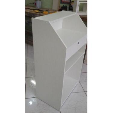 Imagem de Balcão Caixa 60cm Mdf (atendimento, Loja, Vallet , Pet Shop) - INFINIT