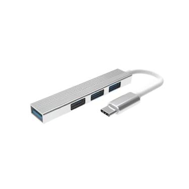 Imagem de Hub USB 3.0 de 4 portas – divisor USB de alta velocidade para jogos e escritório com plug-and-play, proteção contra sobrecorrente e HDMI/PD/Ethernet opcional