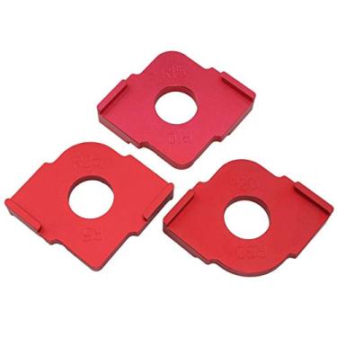 Imagem de R modelo de canto arredondado roteador localizador de posicionamento de marcenaria gabarito de raio de liga de alumínio profissional para projetos de marcenaria suaves e