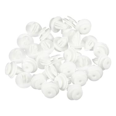 Imagem de Motoforti Retentor de pilar para painel de acabamento de porta de carro, para Nissan Rogue Sport 2017-2022, plástico, nº 0155309791, branco, 30 peças