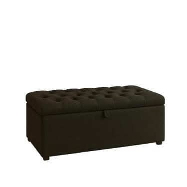 Imagem de Baú Pé De Cama No Porta Objetos E Brinquedos(Preto,Tampa Lisa 8 cm)