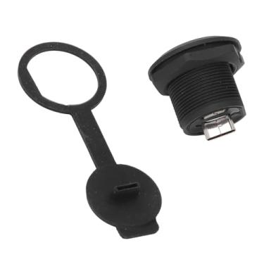 Imagem de aqxreight Tipo C 3.1 Acoplador de Montagem Em Painel Conector Fêmea à Prova de água USB C Soquete de Montagem Com Tampa contra Poeira Fornecendo de Conexão Diversa Especificamente Este Tipo para é
