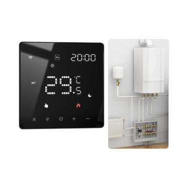 Imagem de Termostato Inteligente WiFi MOES Tuya ZigBee Controlador De Temperatur
