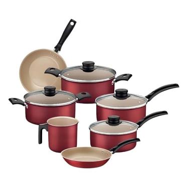 Imagem de Conjunto de panelas de alumínio com revestimento antiaderente de 7 peças