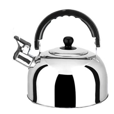 Imagem de Chaleira Inox com Apito Ferve Rápido Fogão Gás Indução Elétrico, Compatível com Gás/Elétrico/Indução, Durável