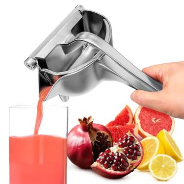 Imagem de Espremedor manual de suco de laranja – Espremedor manual de frutas cítricas, espremedor manual de limão, espremedor de suco manual, espremedor de frutas e prendas de Natal