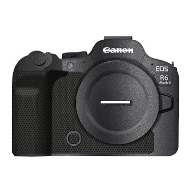 Imagem de Mebont Adesivo de capa de câmera antiarranhões para Canon EOS R6 Mark II película protetora do corpo da câmera sem espelho antidesgaste decoração protetora da pele #Cinza escuro
