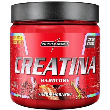 Imagem de Creatina Hardcore Zero Carbo Morango 350g - Integralmedica-Unissex