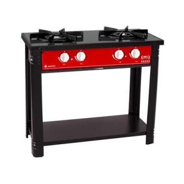 Imagem de Fogão Industrial Esmaltado Baixa Pressão Gás Bravo 2 bocas BR2B VR - V