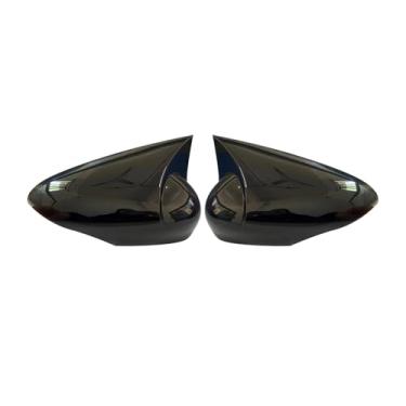 Imagem de Capa para espelho retrovisor lateral de carro, estilo m, compatível com ford fiesta mk7 2008-2017, acessórios adicionais(Glossy Black)