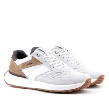 Imagem de Tênis Masculino Pegada 110701 Couro cadarço elástic Amortech