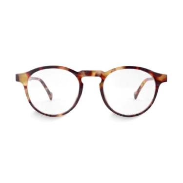 Imagem de Óculos de Grau Redondo Marot Tortoise Giorno, Armação Tartaruga, Lentes Policarbonato, Unissex, Estilo Retrô
