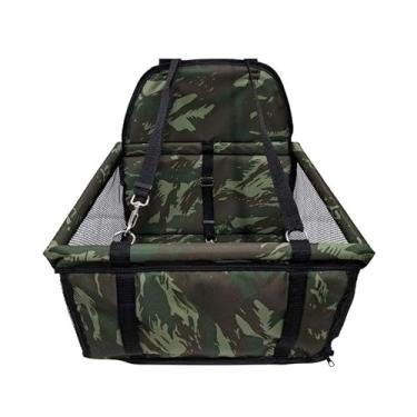 Imagem de Cadeirinha Assento Cadeira Pet de Carro para Cães Cachorro Gatos ATÉ 10KG -Transporte Passeio Viagem(Camuflado)