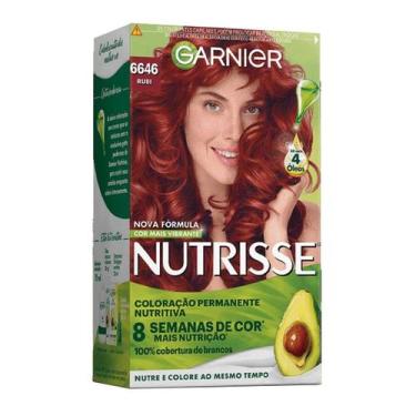 Imagem de Coloração Nutrisse Rubi 6646 Louro Escuro Acobreado Vermelho - Garnier