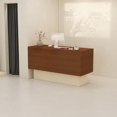 Imagem de Balcão de recepção, recepção, balcão de check-out, balcão de recepção com balcão, mesa de recepção pequena, balcão de loja, mesa de recepção em pé, recepção pequena, caixa de varejo