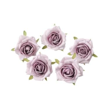 Imagem de Flor Artificial De Seda Rosa De 7cm, 510 Peças, Decoração Para Casa, C