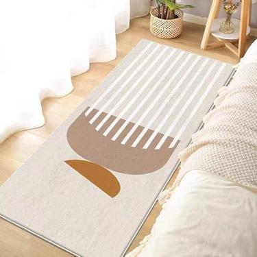 Imagem de Passadeira Tapete Sintético Veludo Cristal Antiderrapante 50x150cm para Cozinha e Corredor(H)