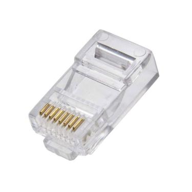 Imagem de Conector Modular Plug Rj45 Cat5 - 20 Unidades