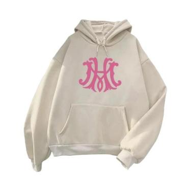 Imagem de Moletom Unissex De Algodão Puro Com Capuz Estampa Maxton Hall Roupa Es