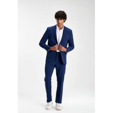 Imagem de Costume Docthos Slim PV Liso, 029 azul noite, 54