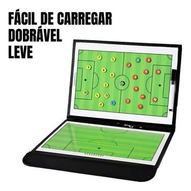 Imagem de Prancheta Tatica Treinador Futebol Quadro Tecnico Futsal Cor