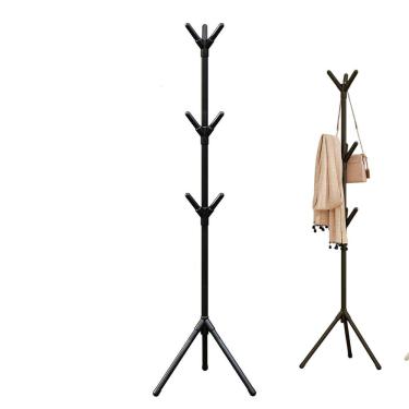 Imagem de Mancebo Cabideiro Arara Blusa Casaco Roupa 9 Ganchos Chapeu Bolsa Toalha Casa Quarto Closet