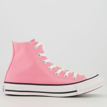 Imagem de Tênis Converse All Star Chuck Taylor Cano Médio Feminino Rosa, 36