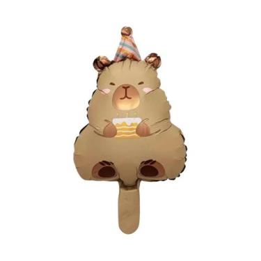 Imagem de Balões Mini Capybara Em Filme De Alumínio Para Decoração De Chá De Beb