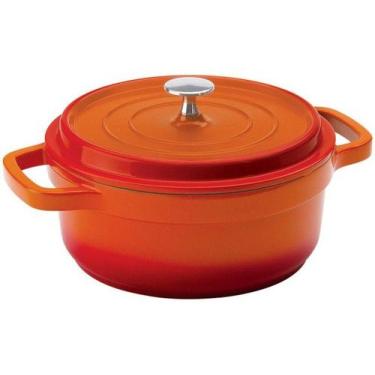 Imagem de Cacarola 21,3Cm De Aluminio Fundido Hercules Laranja 2,4L, 3L, Laranja
