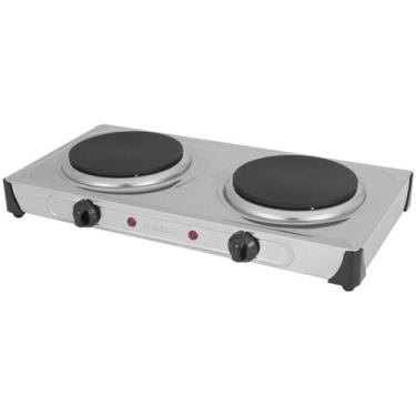 Imagem de Fogão Elétrico Mondial Fast Cook Dual Fe-03 127v Inox, Prata, 110V