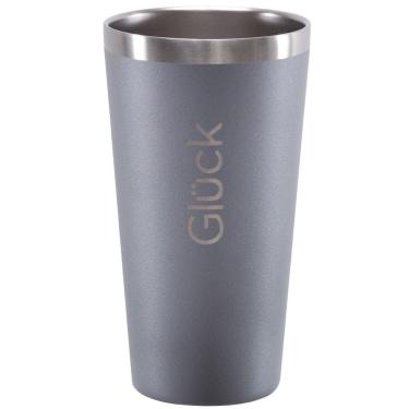 Imagem de Copo Térmico Glück 473ml Copo Para Cerveja Água Em Aço Inox Titanium