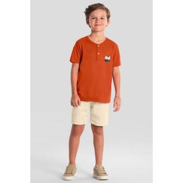 Imagem de Conjunto infantil menino palmeira Mundi, 14, Laranja