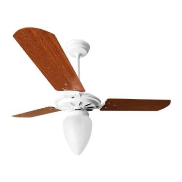 Imagem de Ventilador de teto rico preto preto 127v - Ventex, Branco mogno, 110V