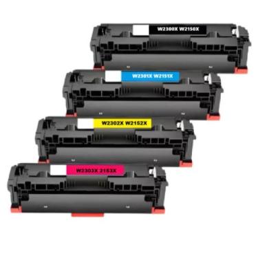 Imagem de Kit Cartucho Toner 230x 4203dw 4303fdw 04 Cores Preto - Ciano - Magent