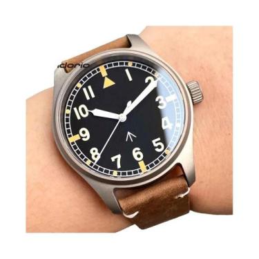 Imagem de Relógio De Mergulho Automático Tandorio Masculino 39mm Em Titânio Com 